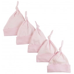 Pink Knotted Baby Cap (pack...