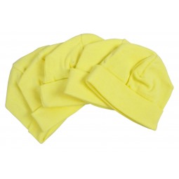 Yellow Baby Cap (pack Of 5)