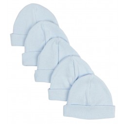Blue Baby Cap (pack Of 5)
