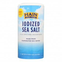 Hain Sea Salt - Iodized -...