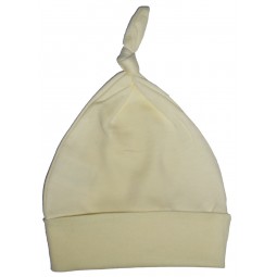 Yellow Knotted Baby Cap